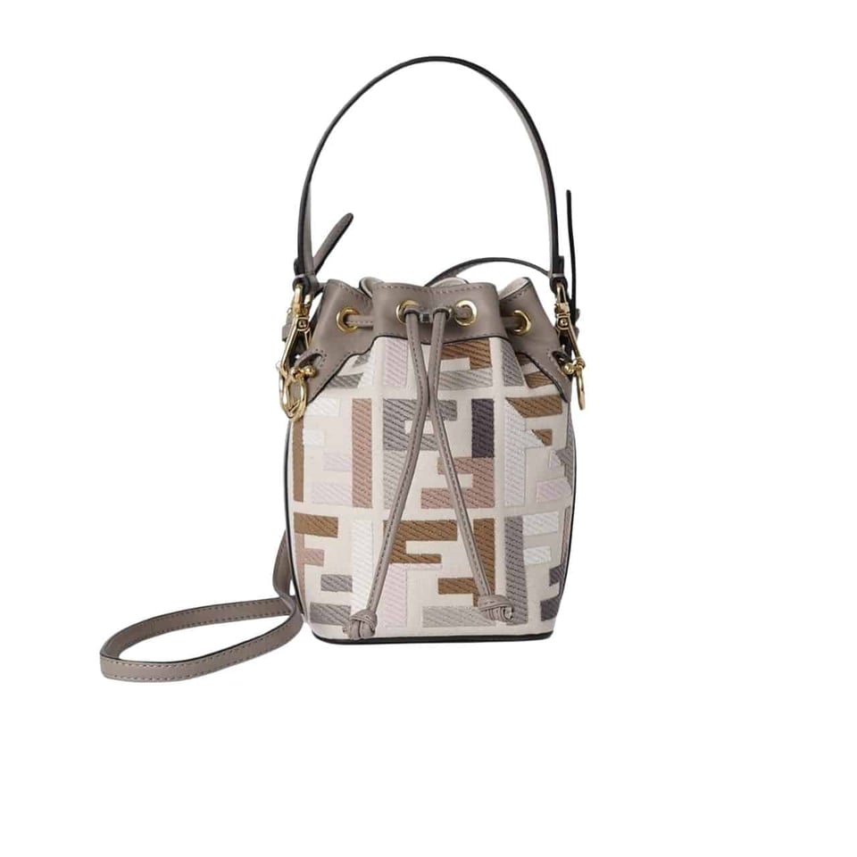 Fendi Mon Tresor Mini Bag Multicolor Canvas 18Cm