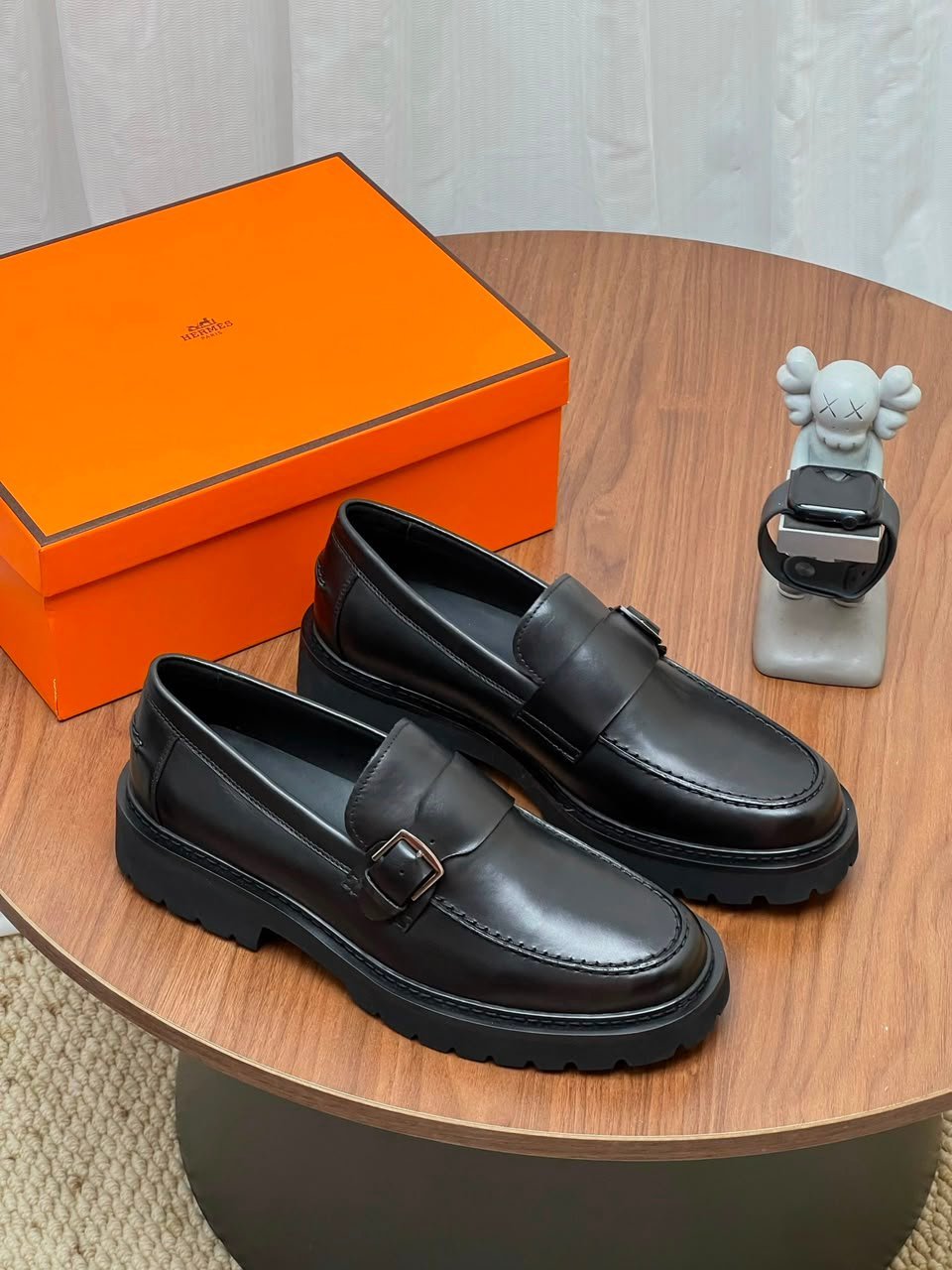Hermes Maxime Loafer Noir Color Calfskin H261977ZA01390 view 3