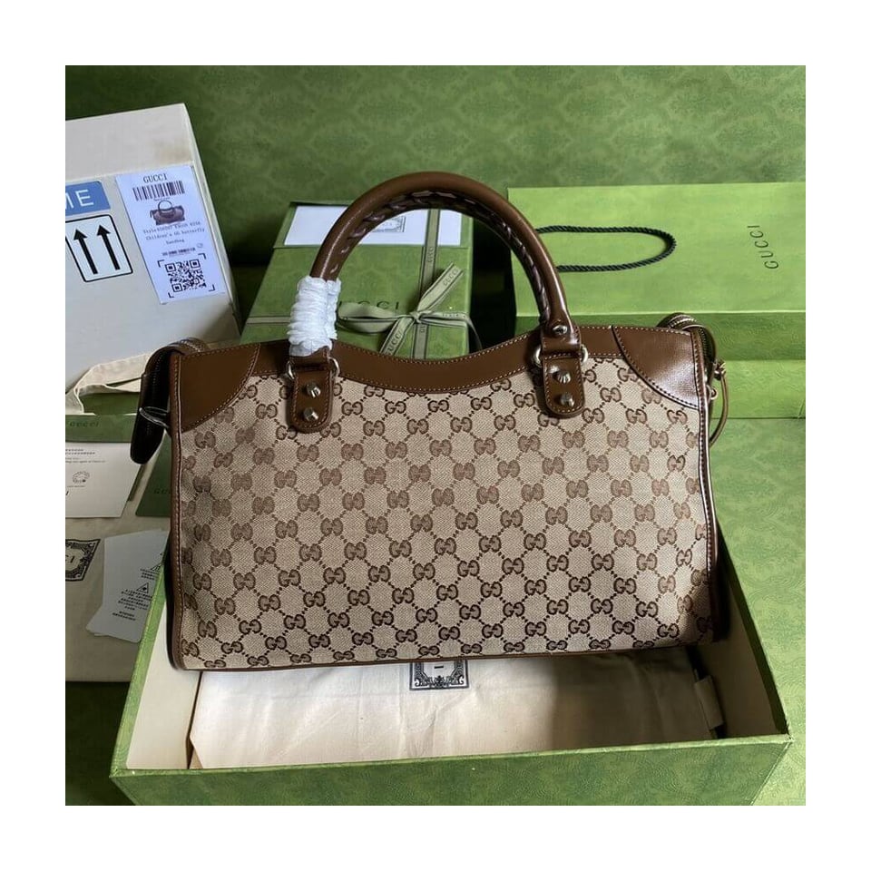 Gucci x Balenciaga GG Canvas City Bag 38cm view 3