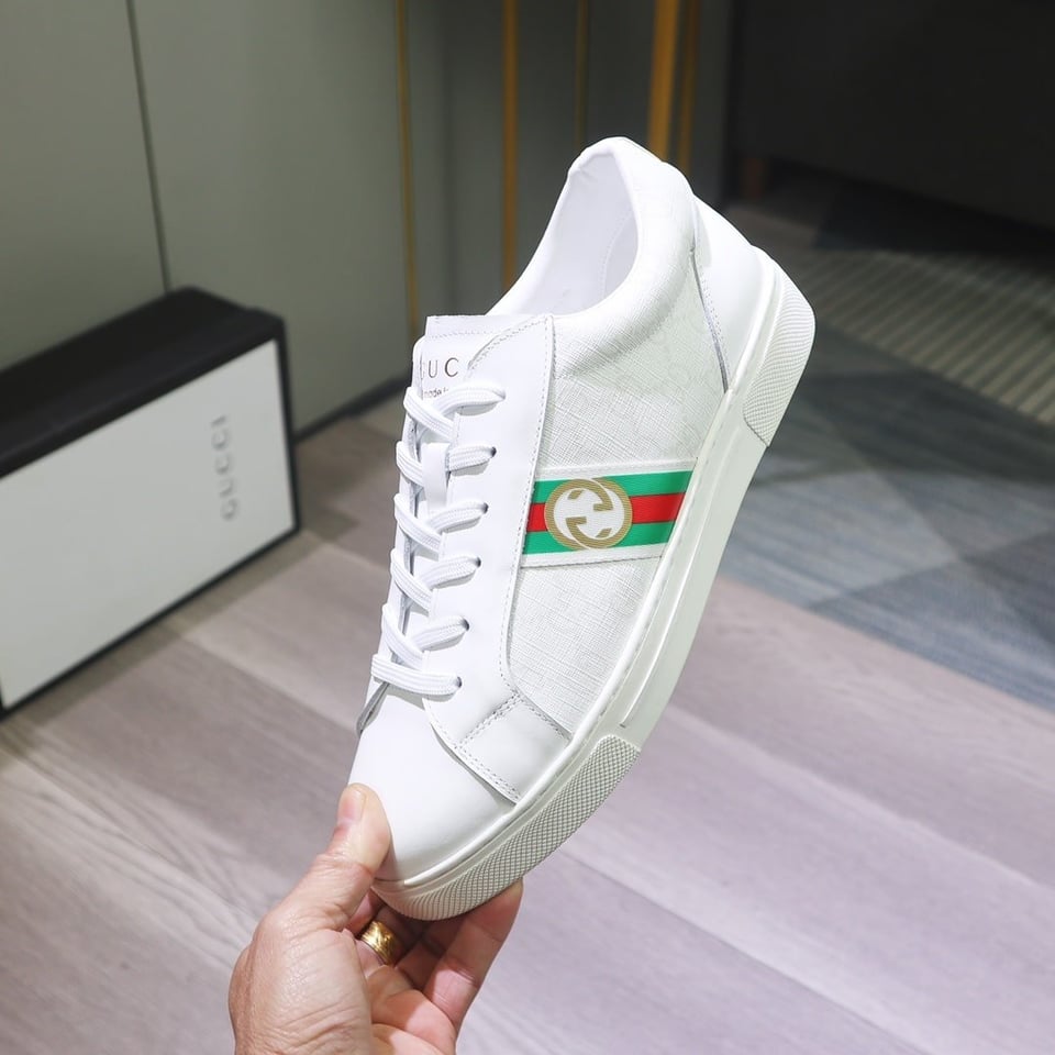 Gucci Gg Supreme White Sneaker Gg With Web view 11