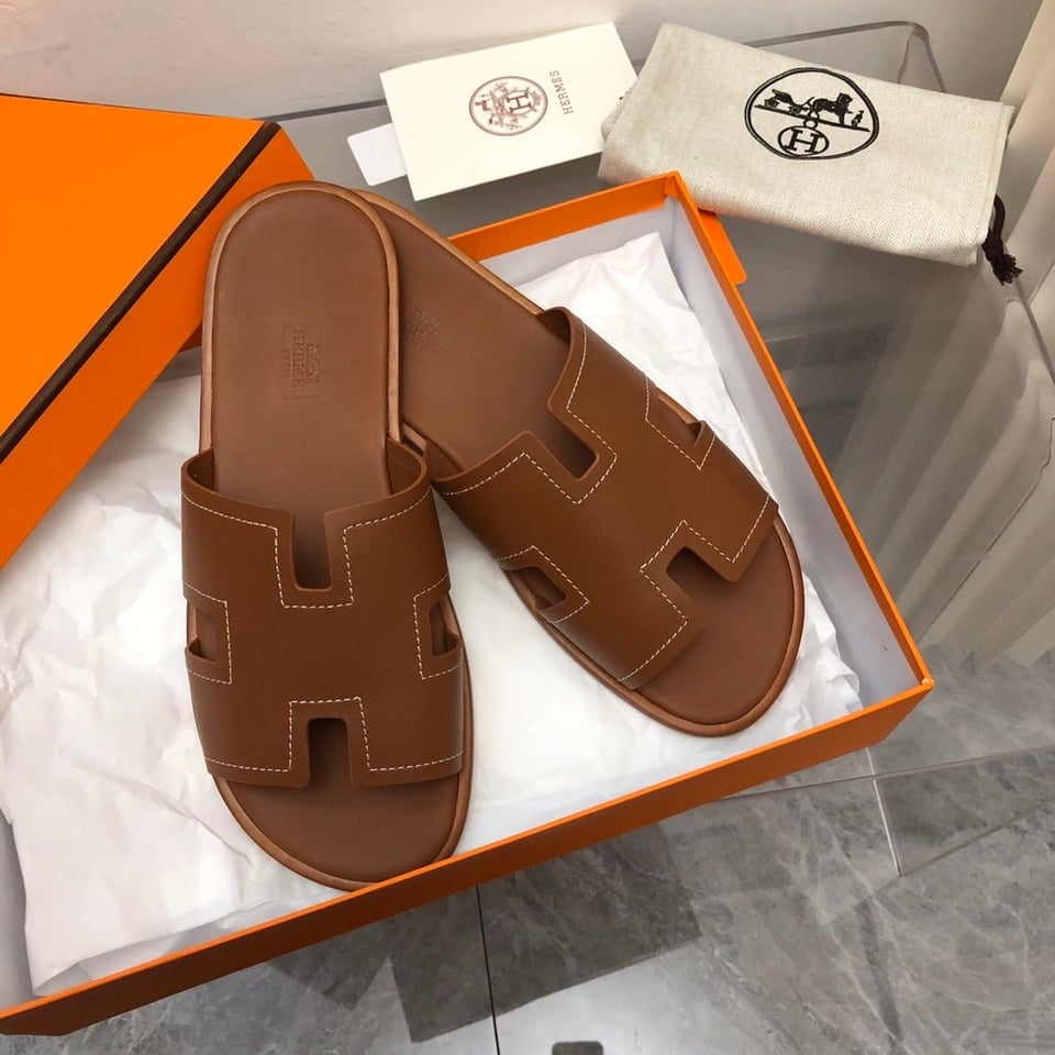 Hermes Izmir Sandal Brown H221826Zha3415 view 11