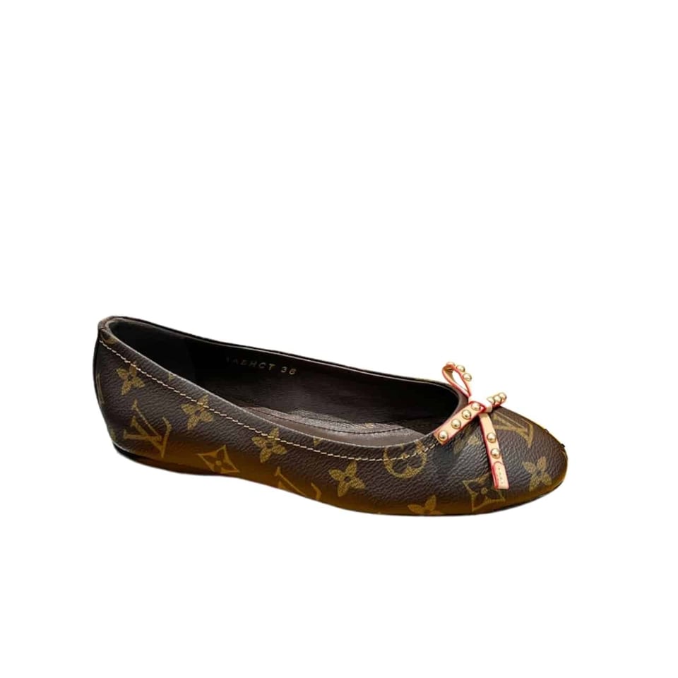 Louis Vuitton Nina Doll Shoes Monogram Canvas view 2