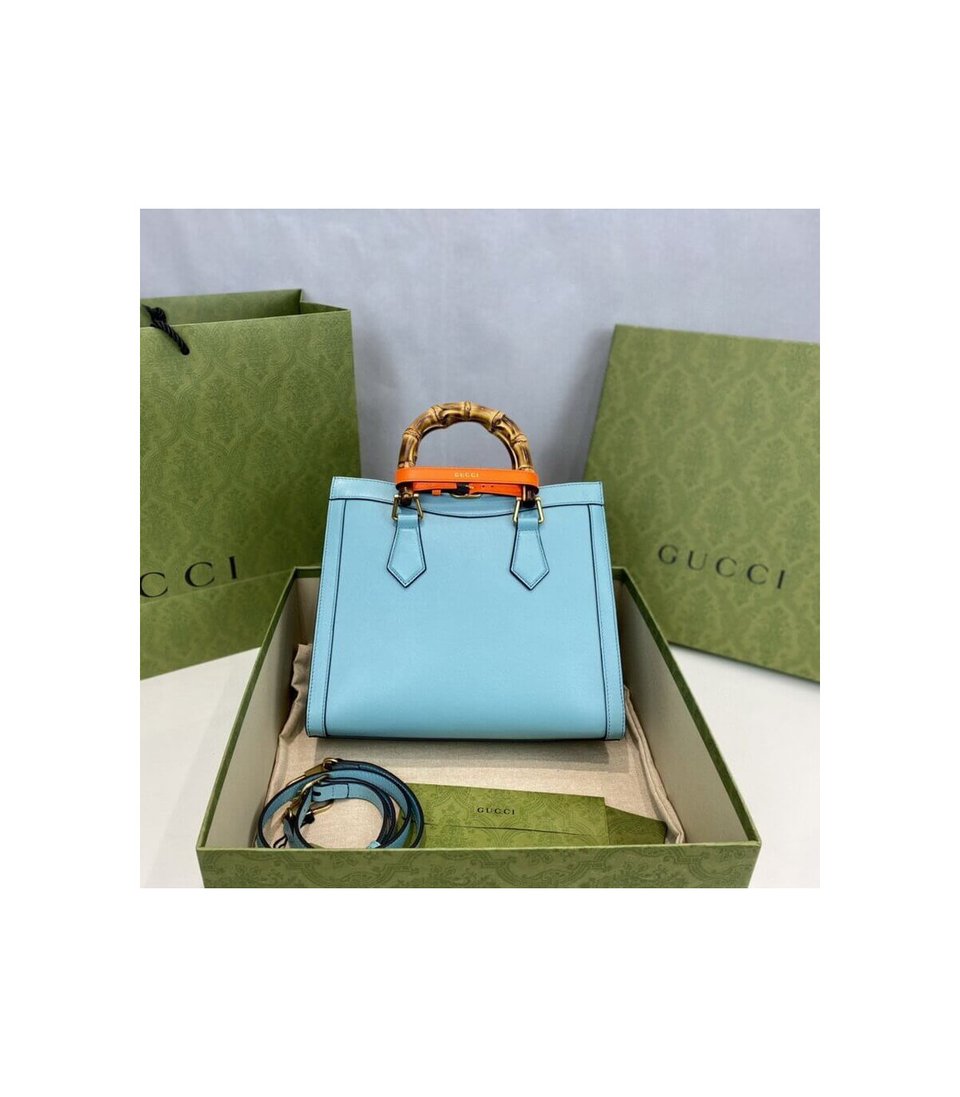 Gucci Diana Small Tote Bag Light Blue view 7