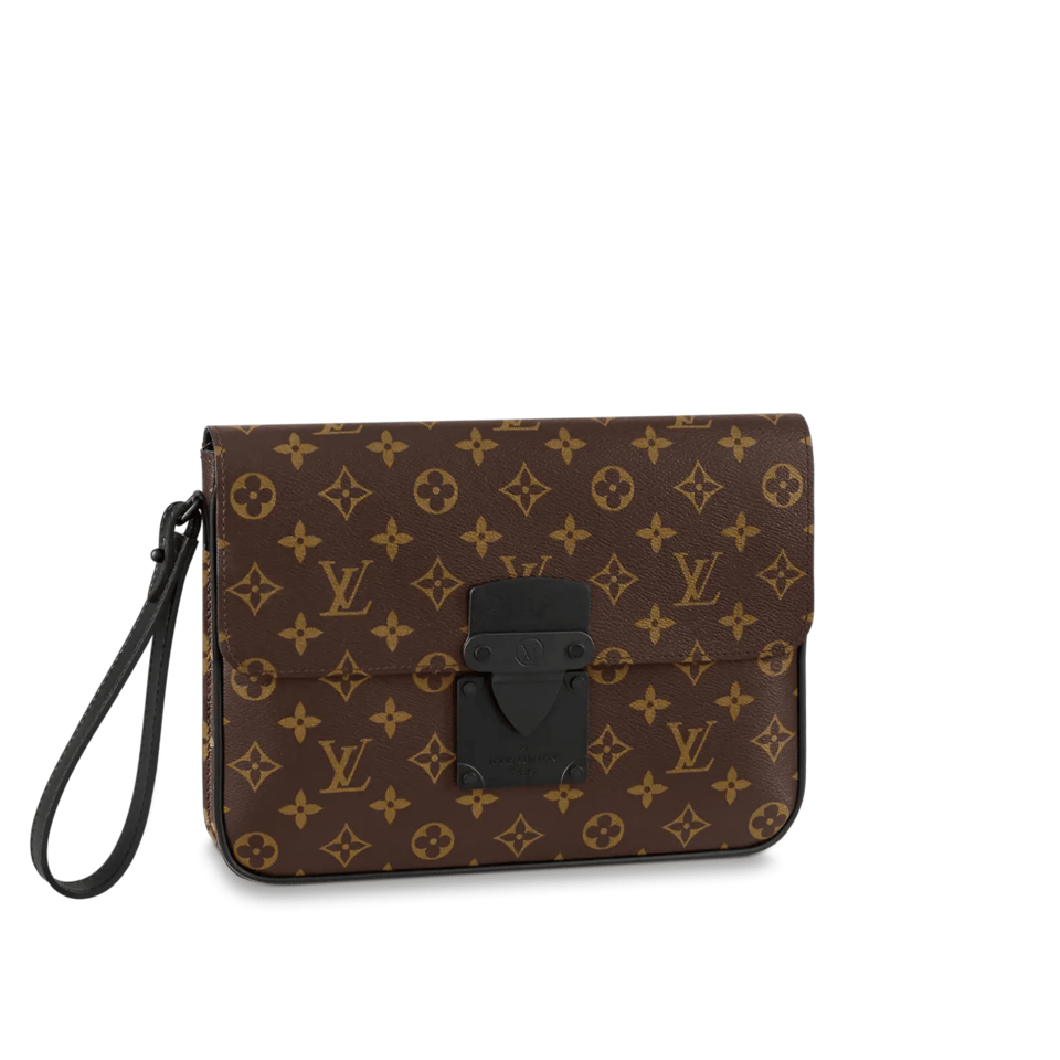 Louis Vuitton S Lock A4 Pouch Brown 28Cm M80560 view 2