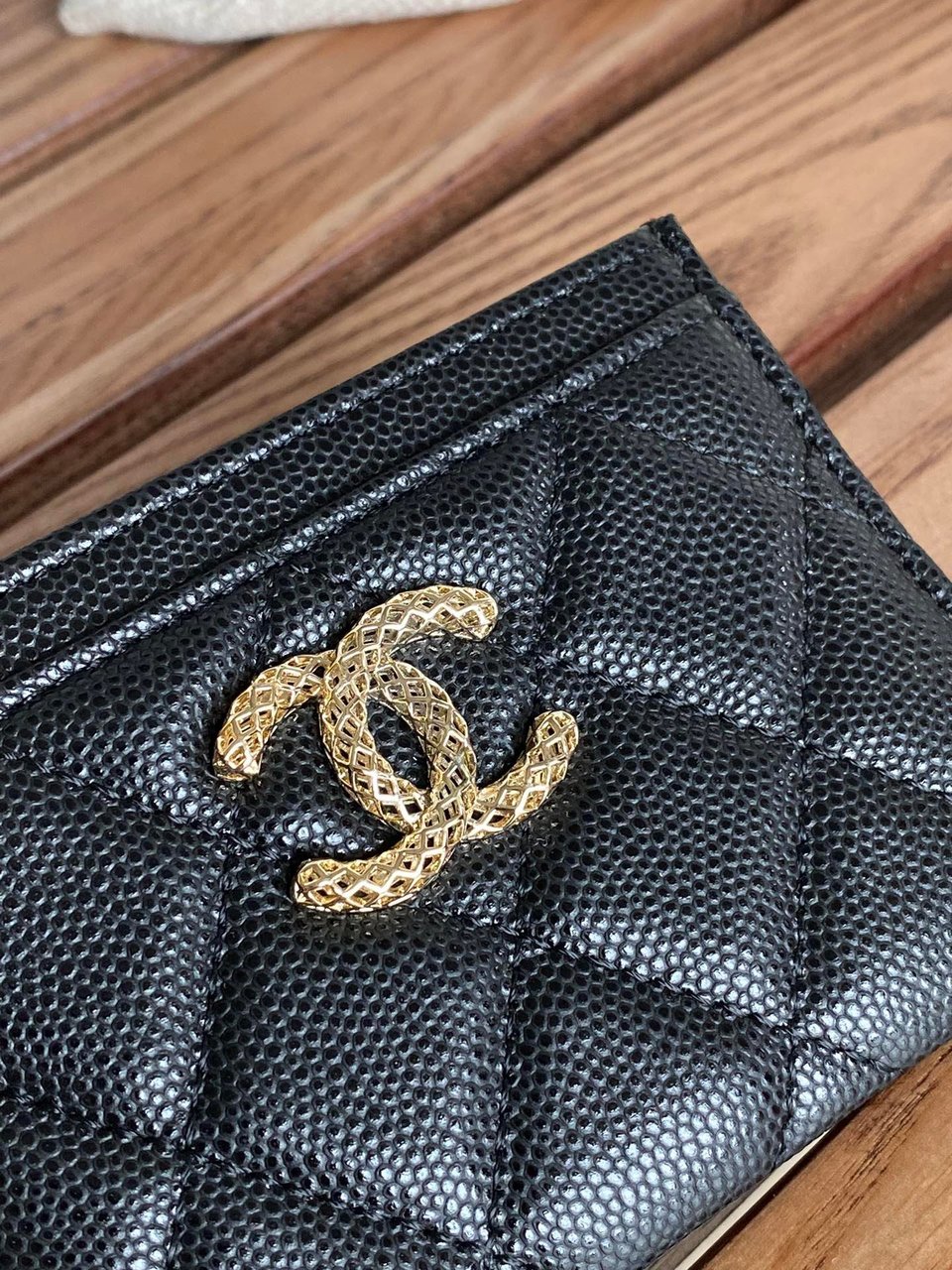 Chanel Card Holder 10Cm Black Caviar view 10