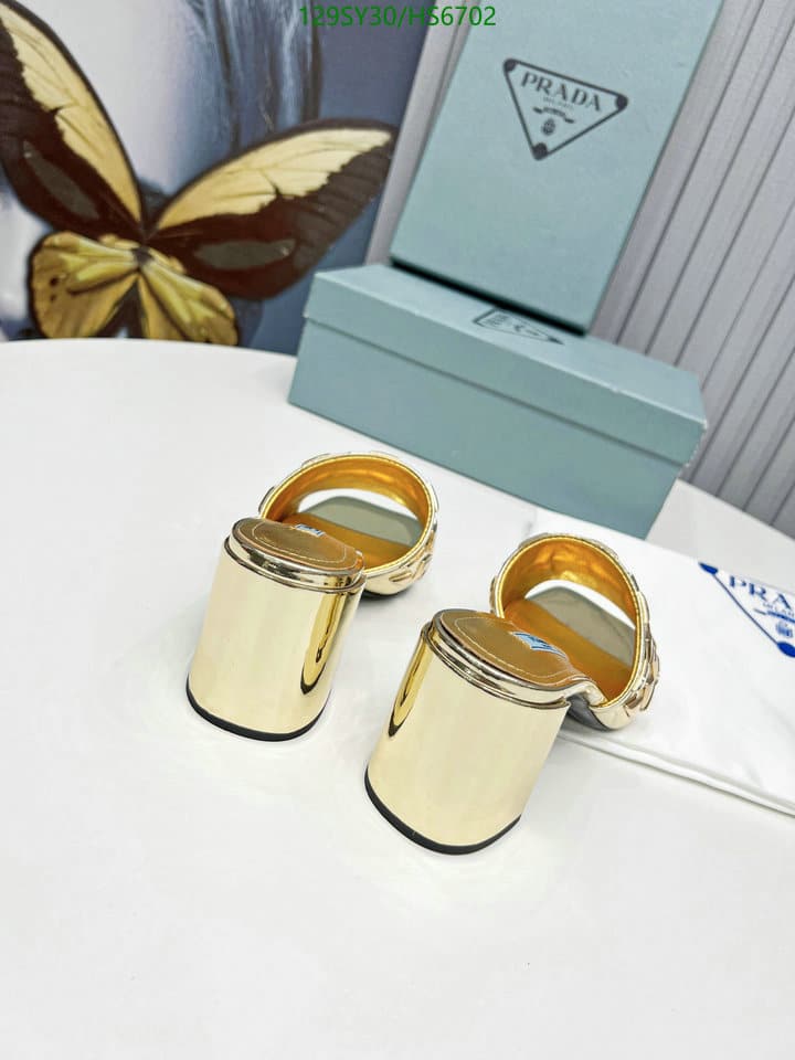 Prada Studded Metallic Leather Mules Gold 1Xx6473Ll5F0522F065 view 9