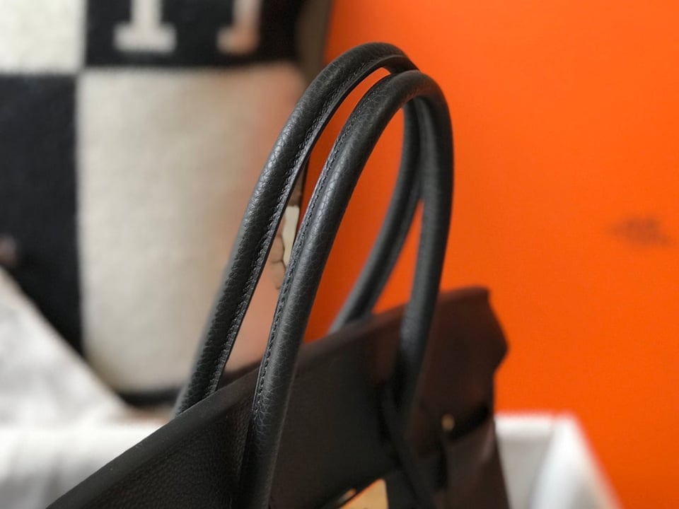 Hermes Birkin 35Cm Bag Black Togo Gold Hardware view 9