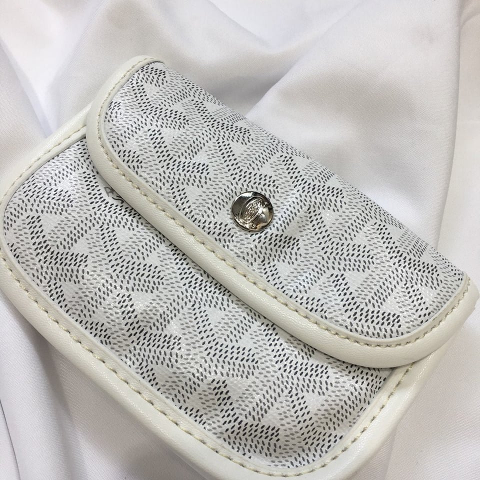 Goyard Anjou Mini Bag 20cm White Canvas view 9