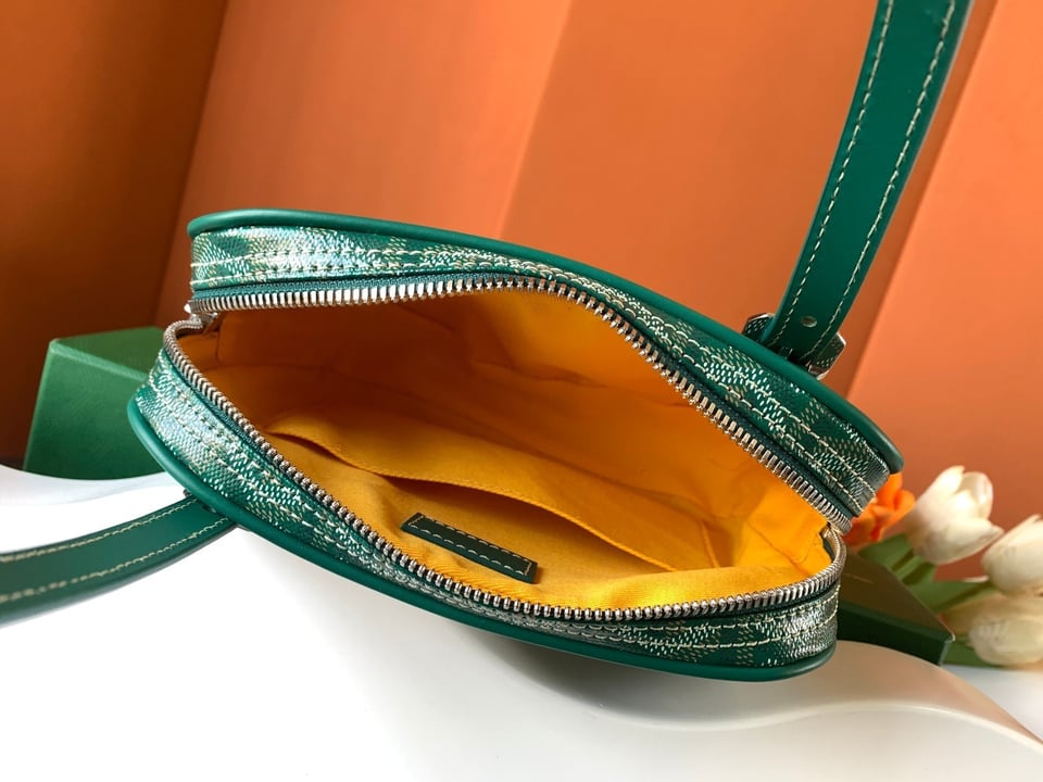 Goyard Yona Bag Coated MM 21Cm Green Canvas view 9