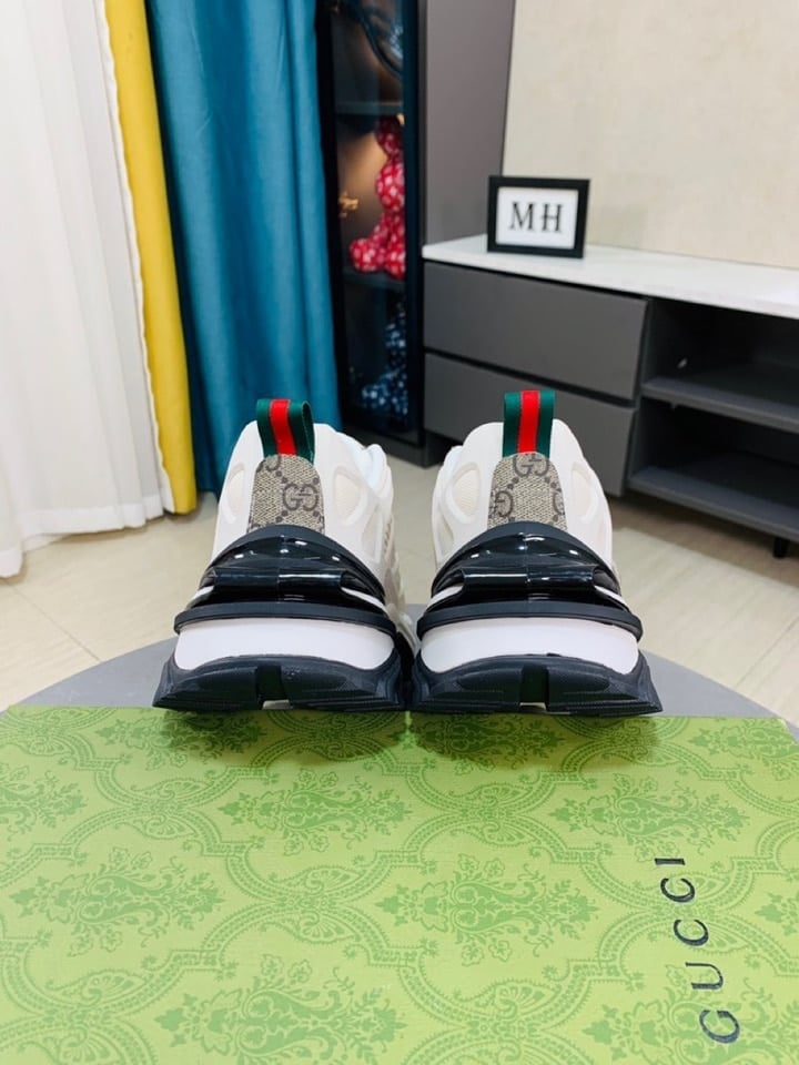 Gucci Gg Men?S Sneaker Rubber Leather White view 9
