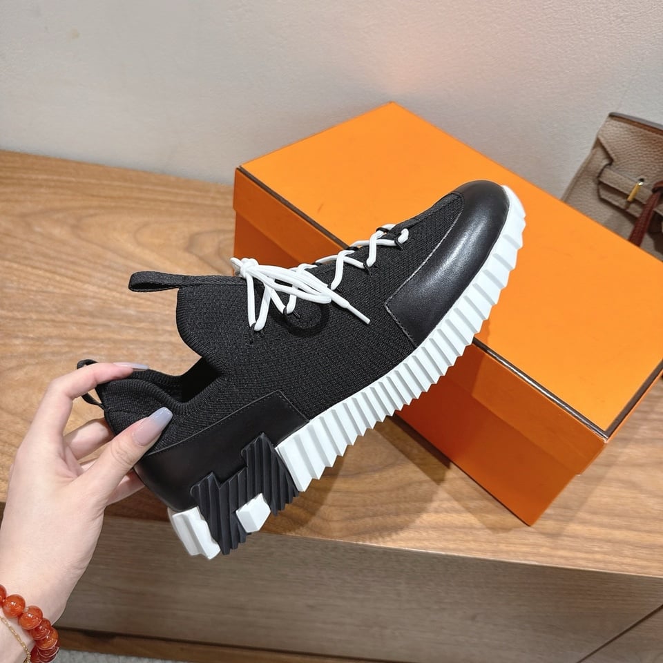 Hermès Day Sneaker Black- Shoes for Men view 4