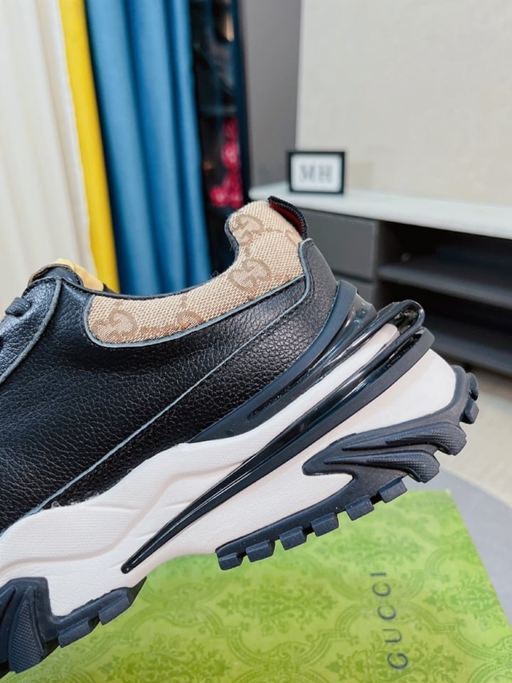 Gucci Gc Rhython Leather Sneaker Black view 8