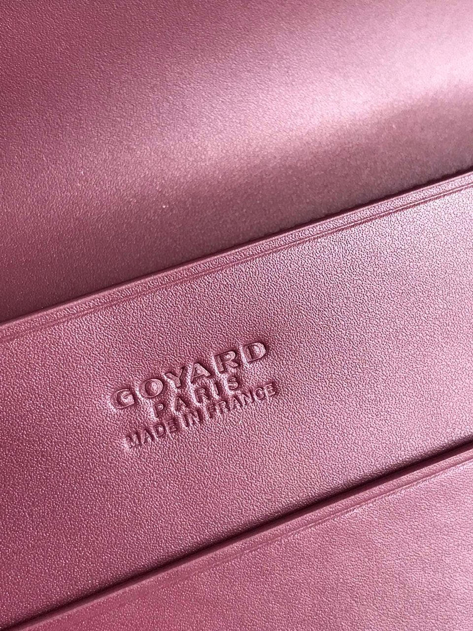 Goyard Richelieu Wallet 19 Cm Wine Red Goyardine Canvas view 7