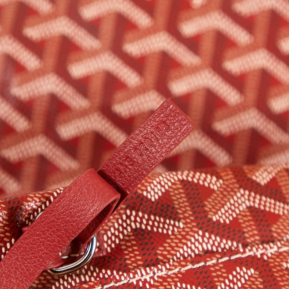 Goyard Saint Louis Pm 34Cm Dark Red Canvas Chevroches Calfskin view 7