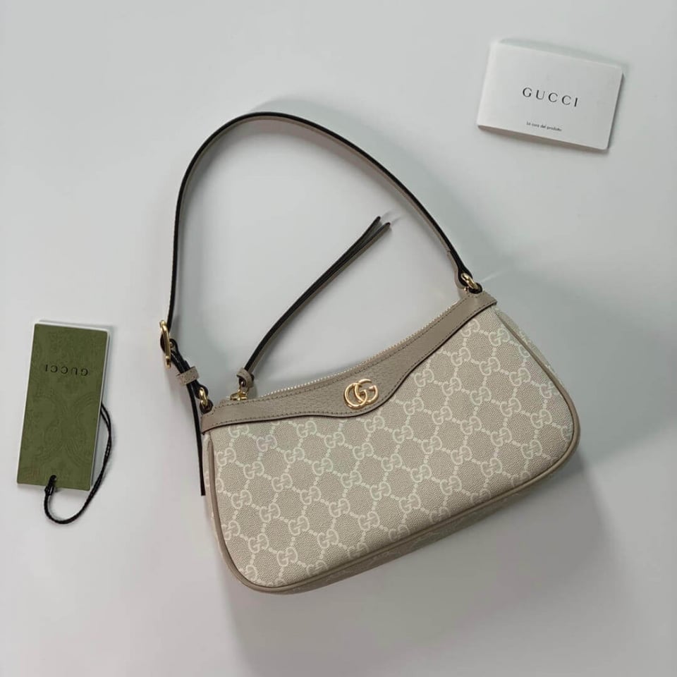 Gucci Ophidia GG Small Handbag Beige/Ebony 25cm/9.8in view 7