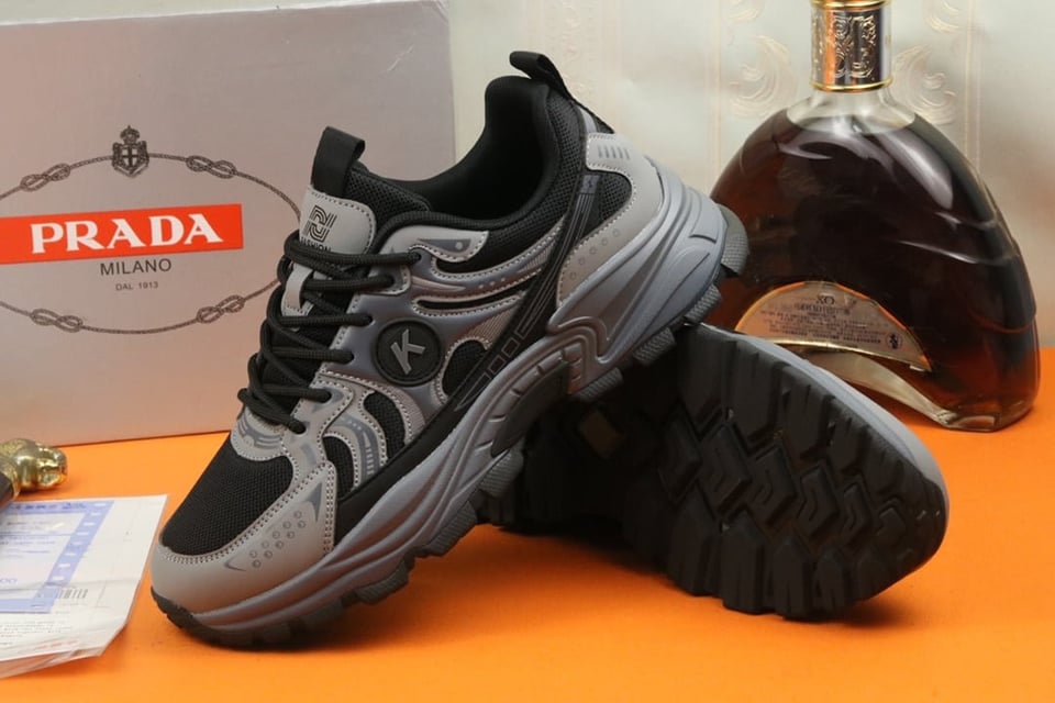 Prada Sport Running Sneaker In Black view 7