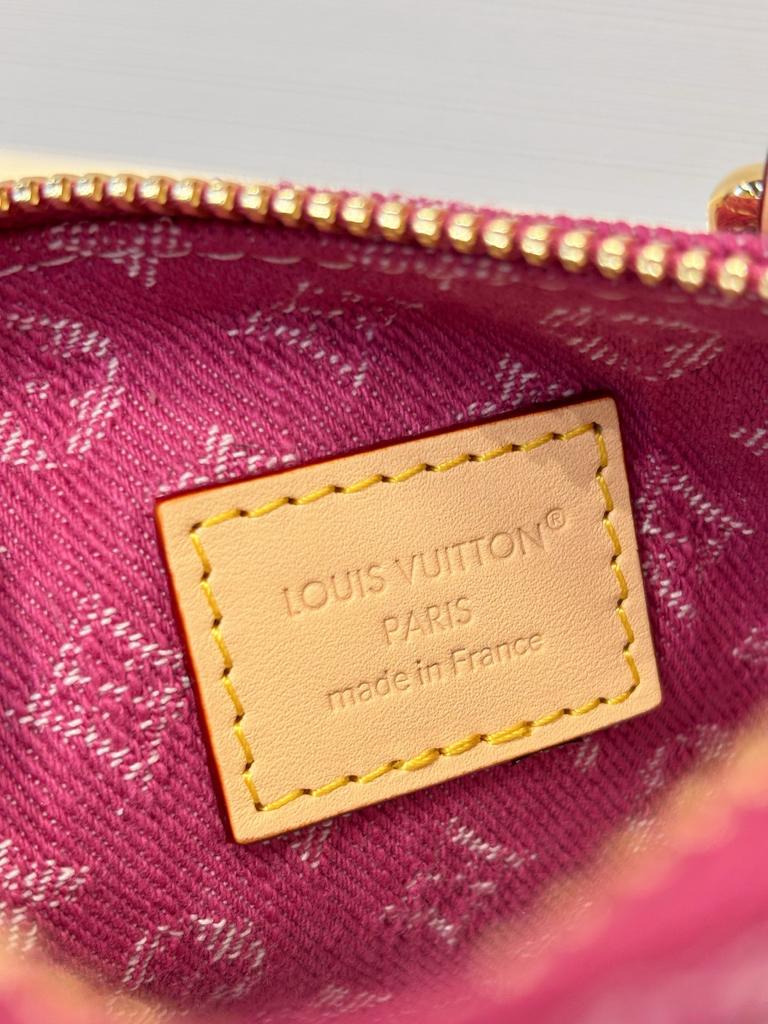 Louis Vuitton Nano Speedy Bag Fuchsia Denim 16cm M27603 view 10