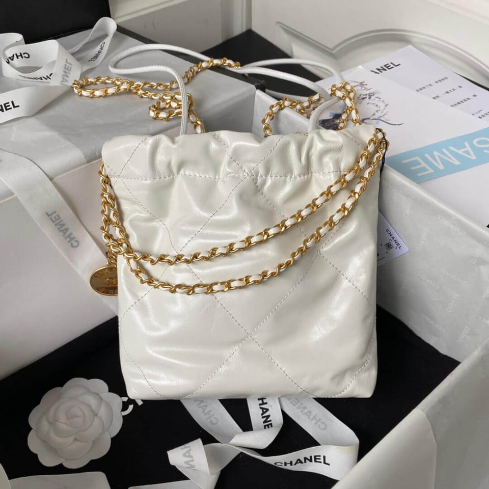 Chanel 22 Mini Bag in Shiny Calfskin view 6