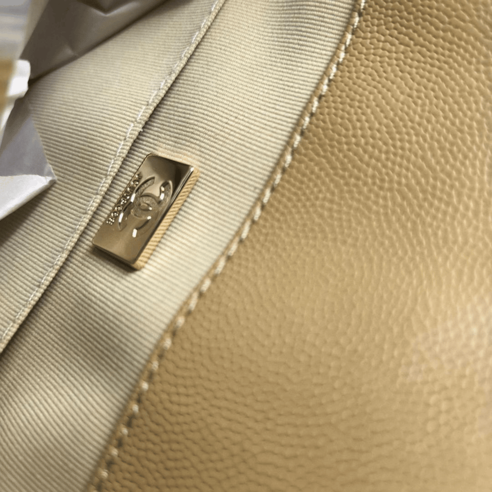 Chanel Grand Shopping Tote Bag Gold 33Cm/13in view 6