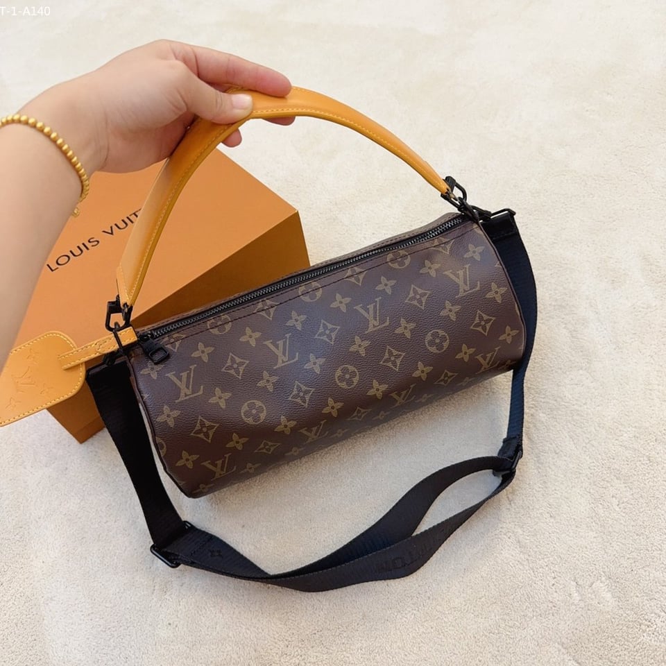 Louis Vuitton Soft Polochon Macassar Pm Monogram Canvas 31Cm M46691 view 3
