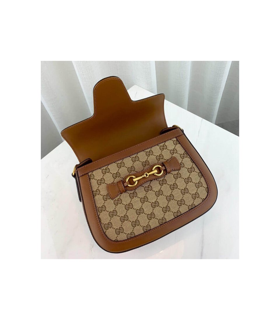 Gucci Lady Web Original GG Medium Shoulder Bag Brown view 11