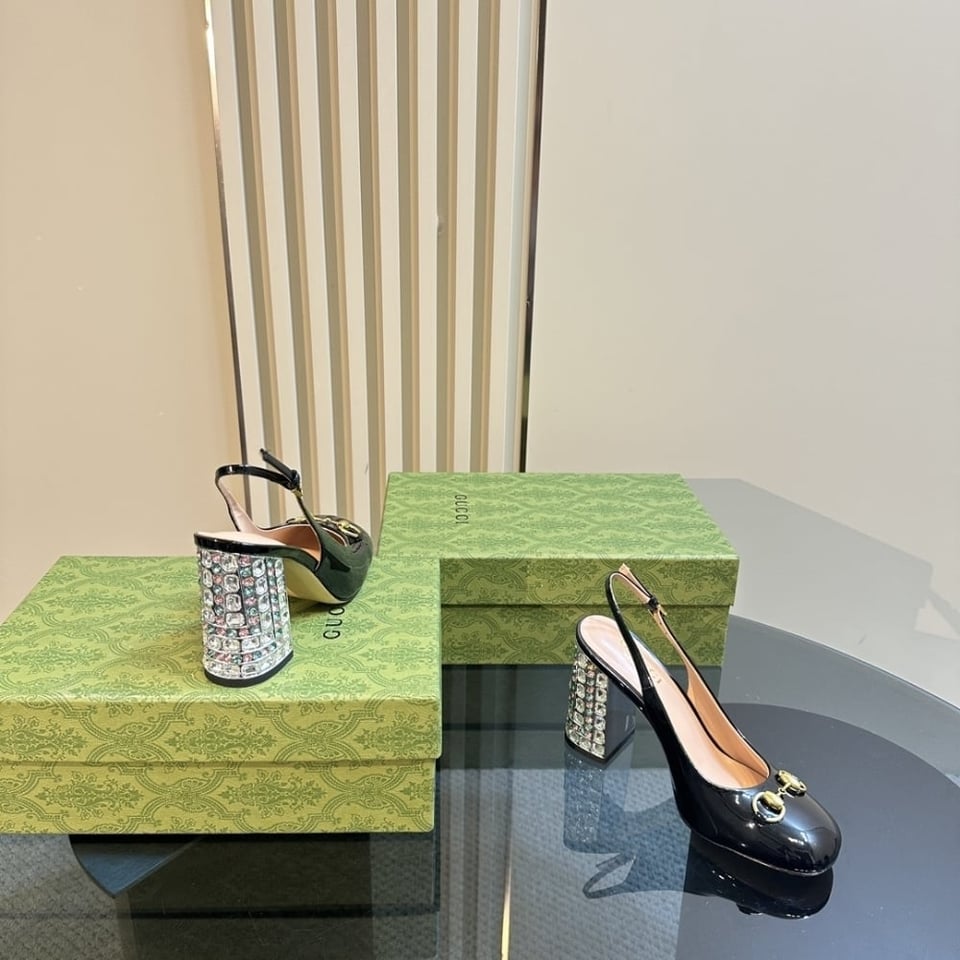 Gucci Women’S Horsebit Pump With Crystals Black ?795984 Bnc00 1000 view 9
