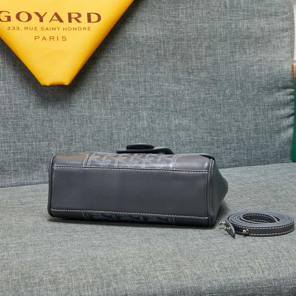 Goyard Saigon Souple Mini Bag Grey Canvas 20cm view 6