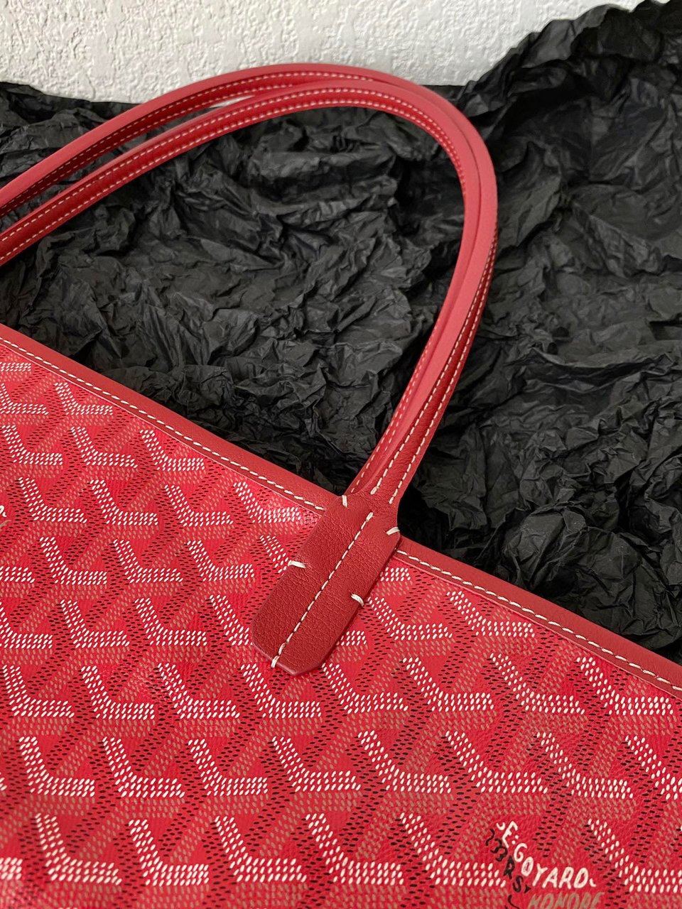 Goyard Saint Louis Gm 40Cm Red Canvas view 6