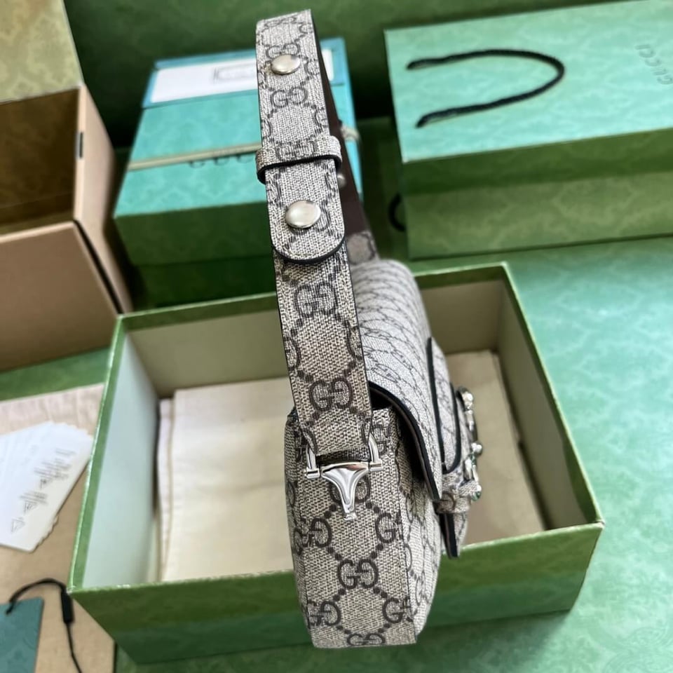 Gucci Horsebit 1955 Small Shoulder Bag view 11