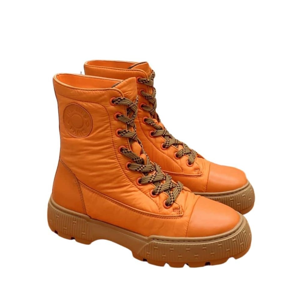 Hermes Fresh Ankle Boots Orange view 2