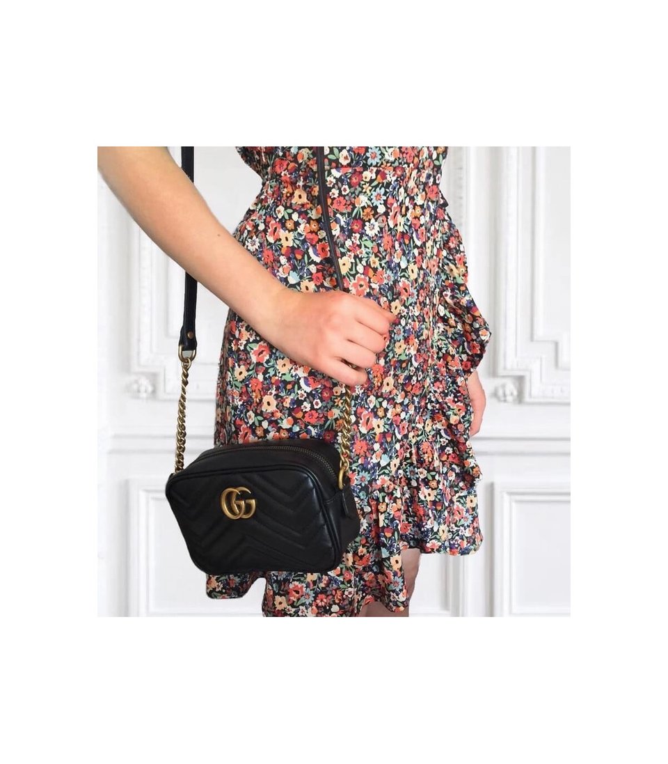Gucci GG Marmont Matelasse Mini Bag Black view 10