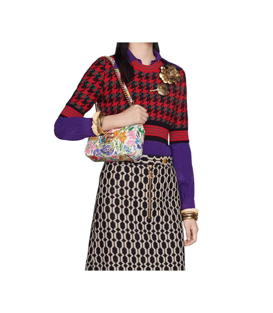 Gucci GG Marmont Ken Scott Print Mini Shoulder Bag view 3