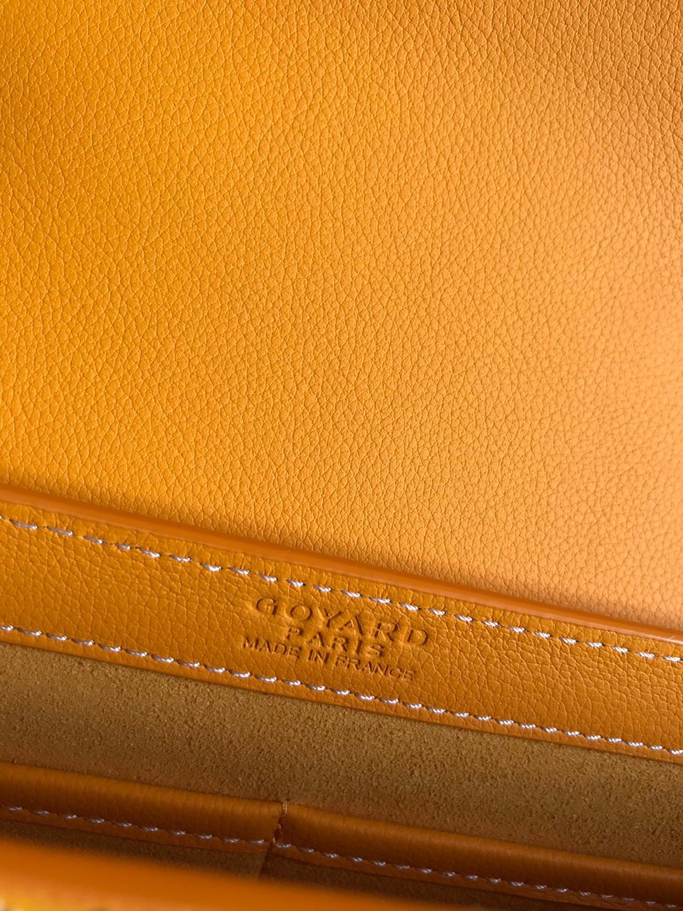 Goyard 233 Bag 25 Cm Yellow Calfskin And Goyardine Canvas view 7