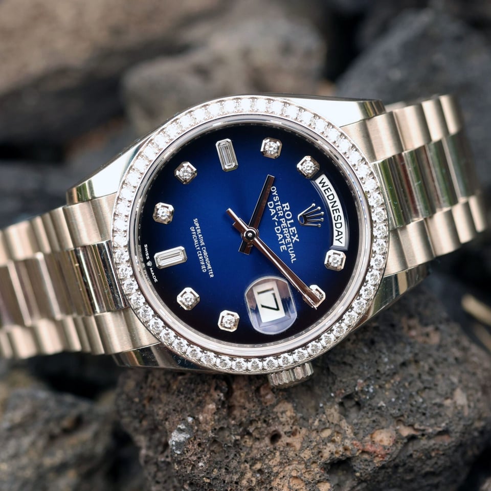 [Superclone] Rolex Day-Date 40mm Blue Ombré Dial President 228396TBR view 5