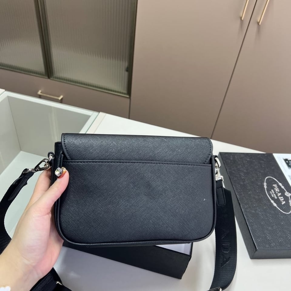 Prada Saffiano Leather Shoulder Bag 22Cm view 5