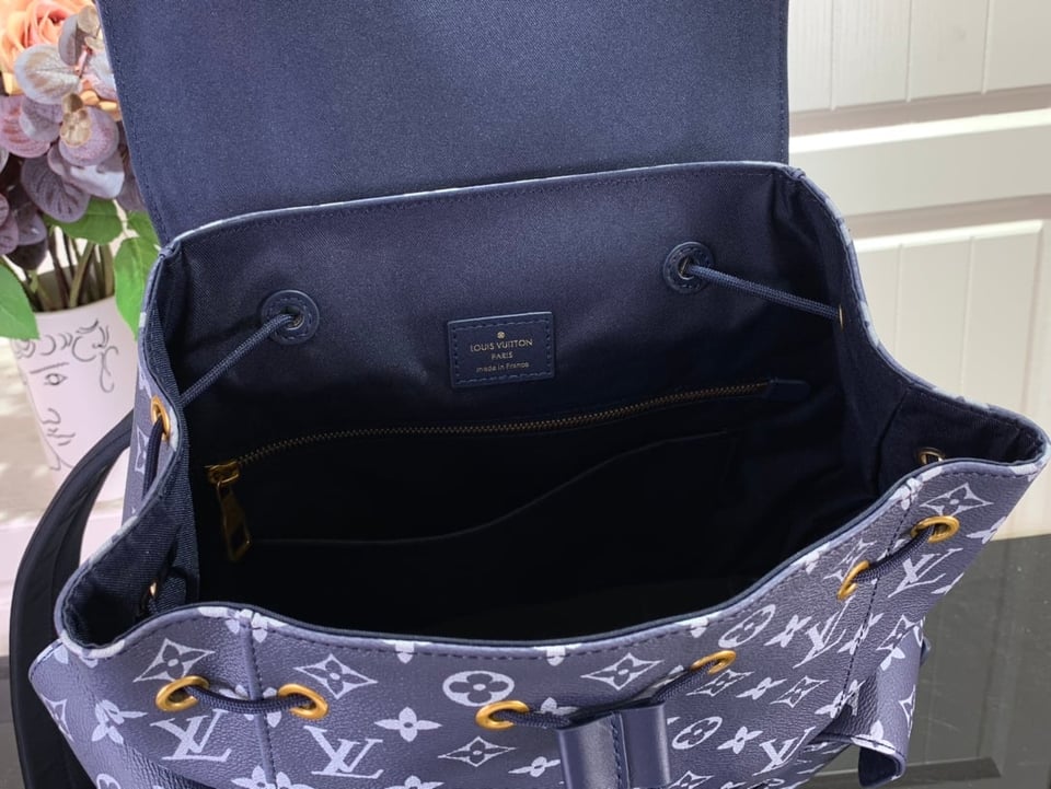 Louis Vuitton Christopher PM Backpack Blue 48Cm Good Quality For Men view 11