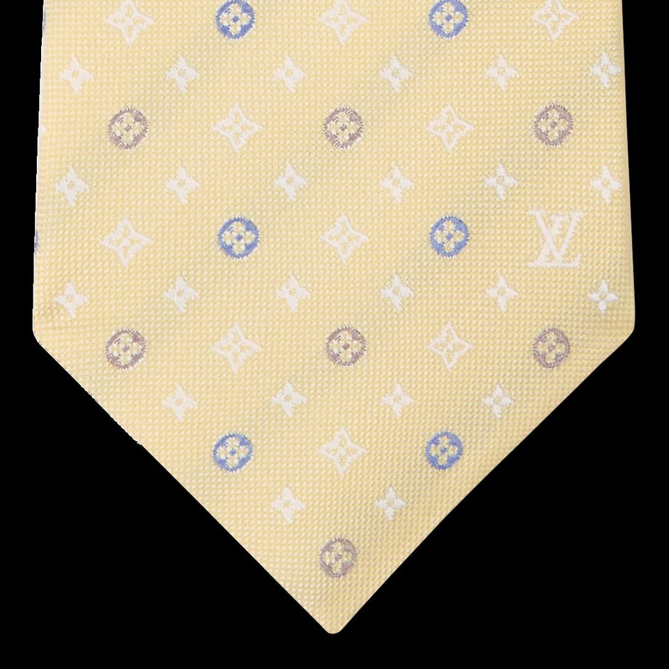 Louis Vuitton Monogram Flower Tie – Yellow M98097 view 2