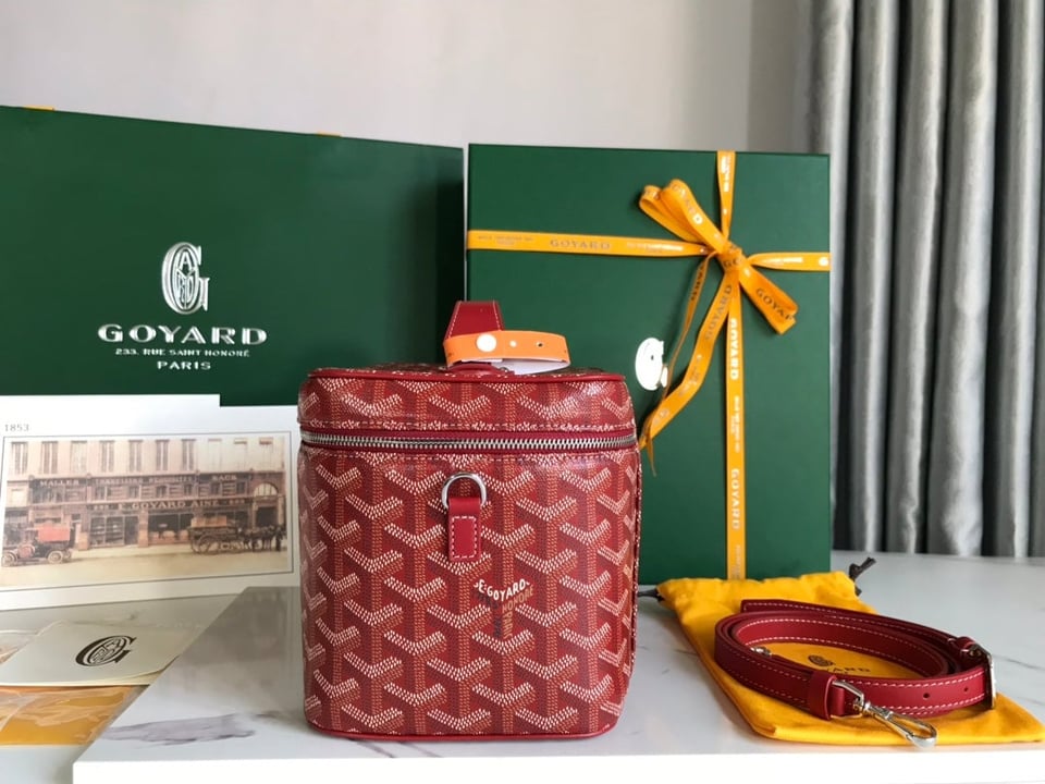 Goyard Muse Vanity Case 20 Cm Classic Red Goyardine Canvas view 8