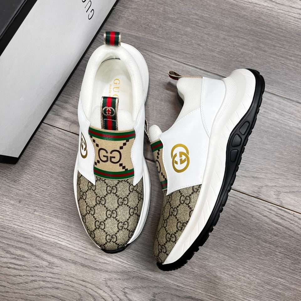 Gucci Sneaker Gg Canvas Beige White view 7