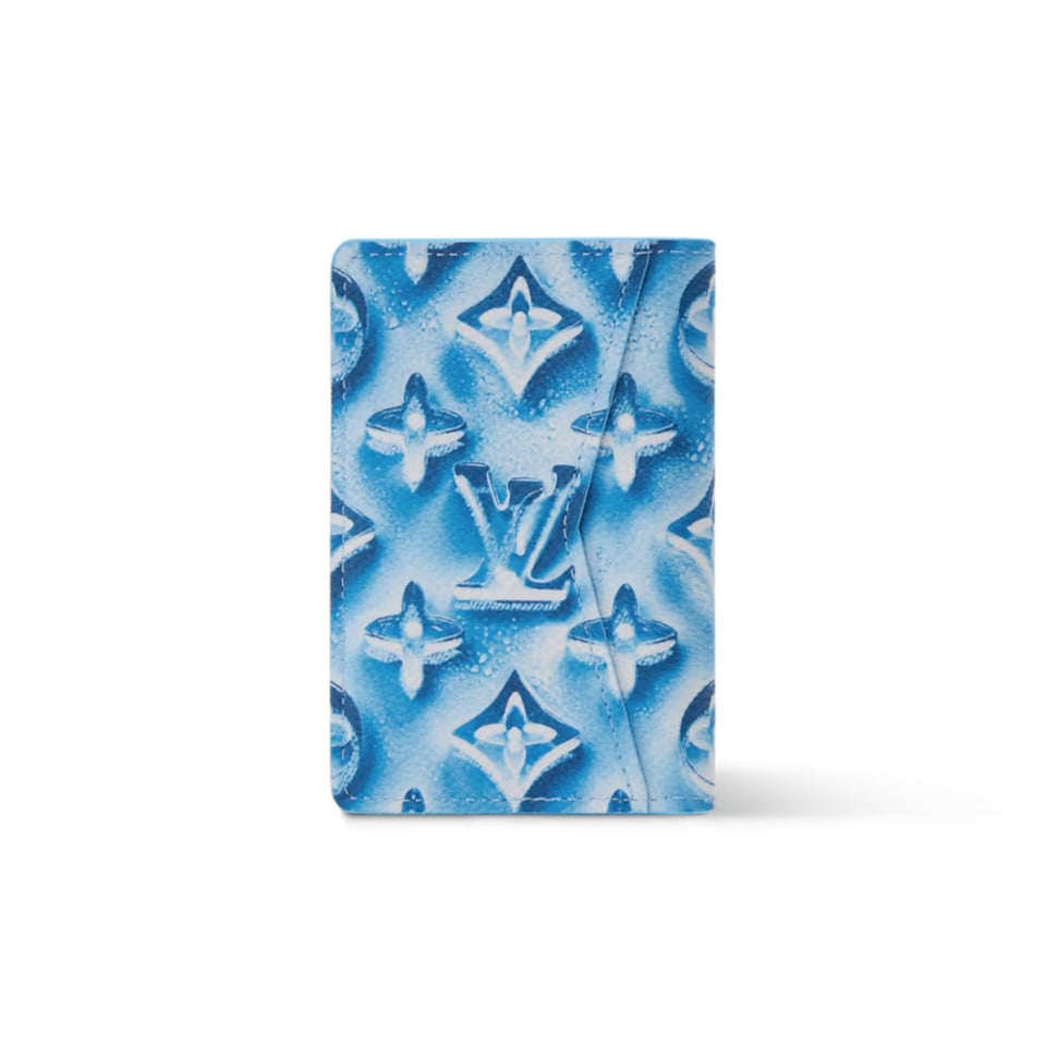 Louis Vuitton Pocket Organizer – Frozen Blueberry Blue 7.6cm/3in M28622 view 4