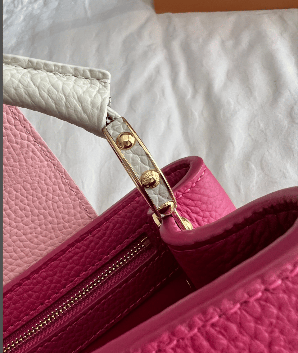 Louis Vuitton Capucines Mini Taurillon Cowhide Dark Pink 20Cm M20845 view 5
