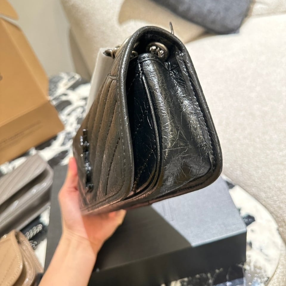 Saint Laurent Mini Matelasse Monogram Niki Bag Black 26Cm view 5