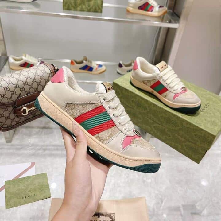 Gucci Gg Screener Distressed Gg Canvas Pink 546551 9Y920 9665 view 5