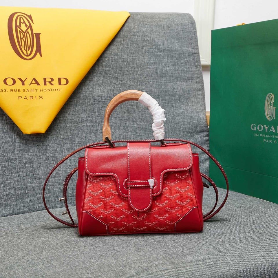 Goyard Saigon Souple Mini Bag Red Canvas 20cm view 2