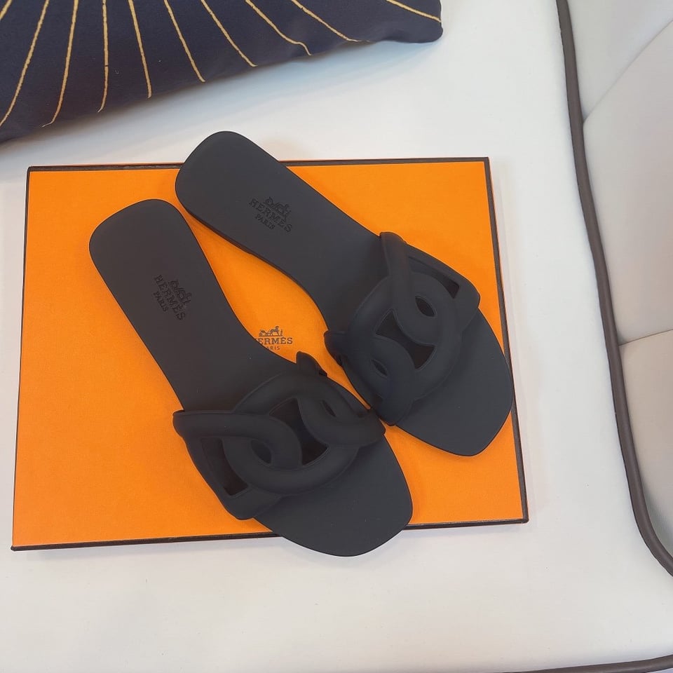 Hermes Aloha Sandal Black H201157Z 02350 view 9
