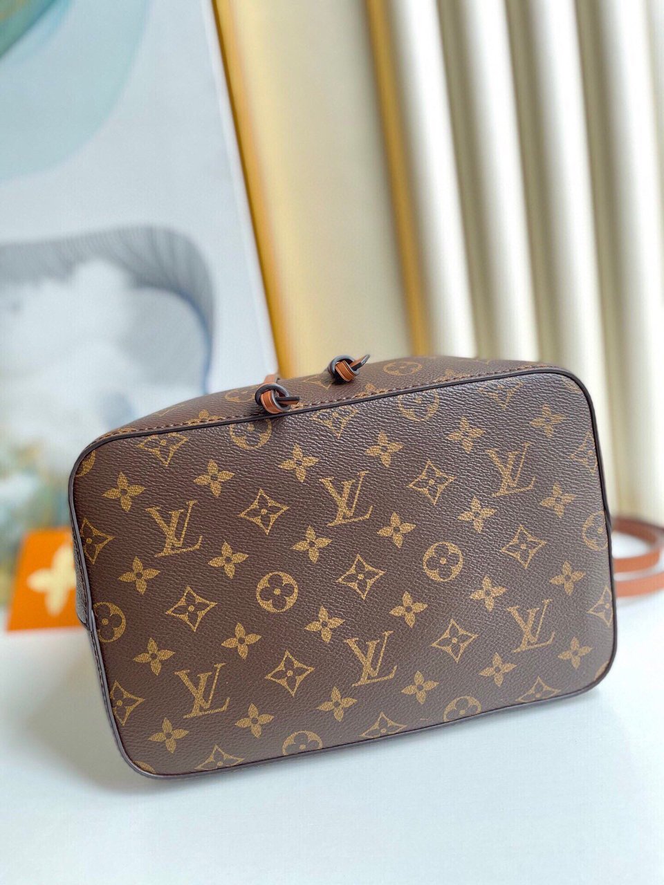 Louis Vuitton Luxury Monogram Canvas And Leather Handbag Neonoe Caramel view 15