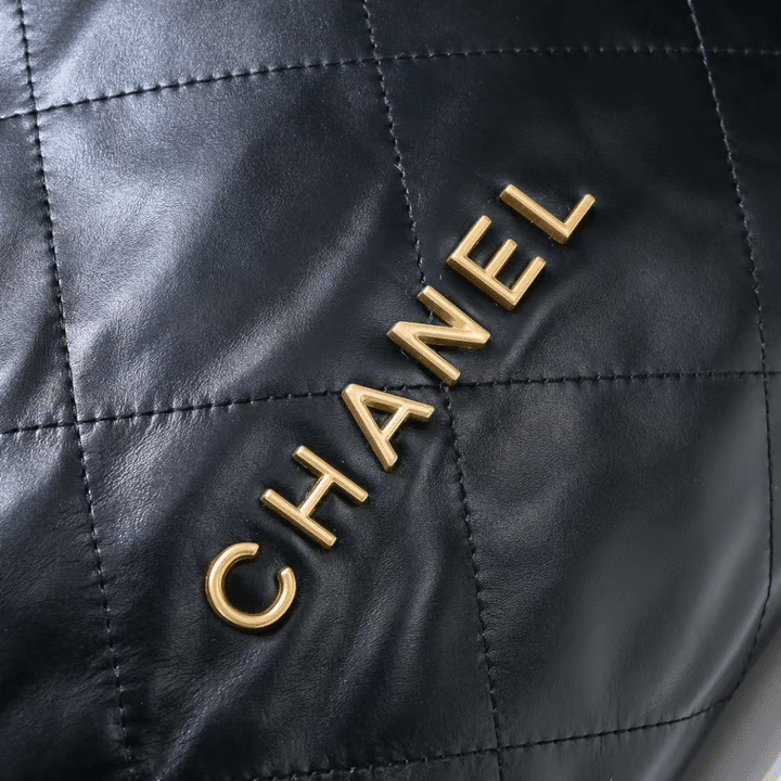 Chanel 22 Handbag Black 35cm/13.8in As3261 view 6