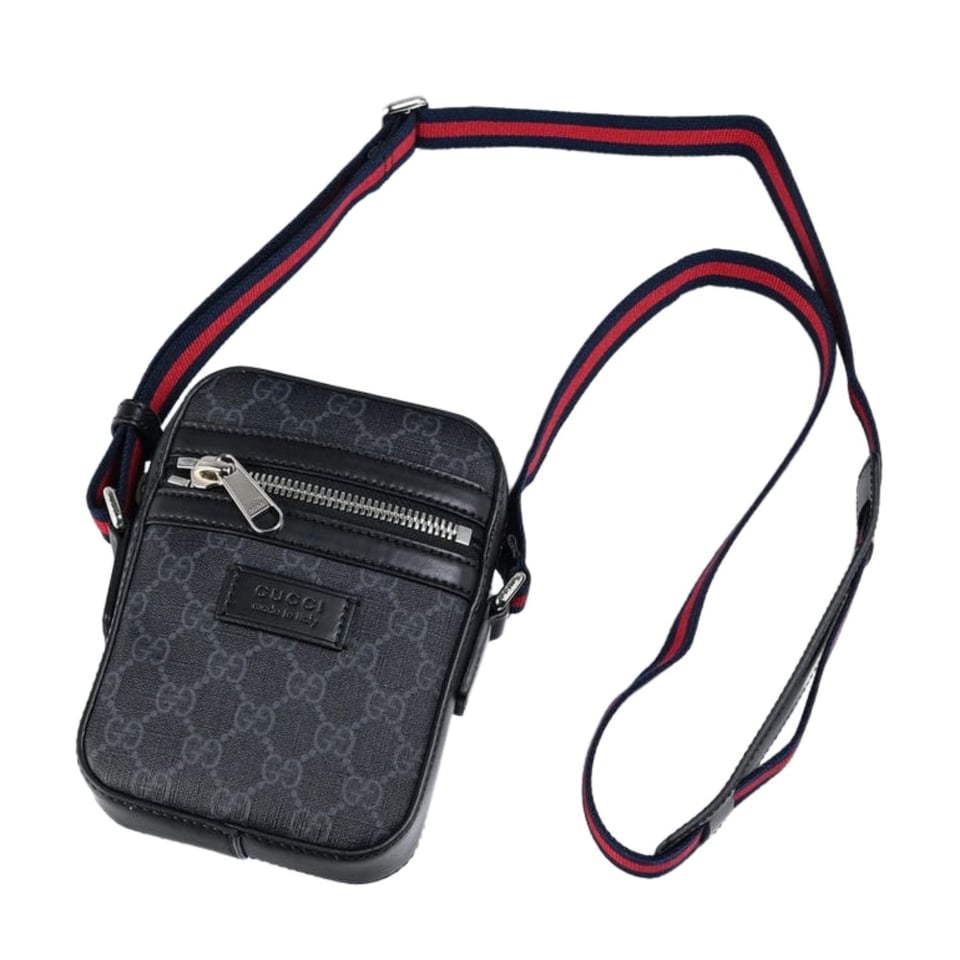 Gucci GG Messenger Supreme Canvas Black For Men 7in/18cm ‎682357 view 3