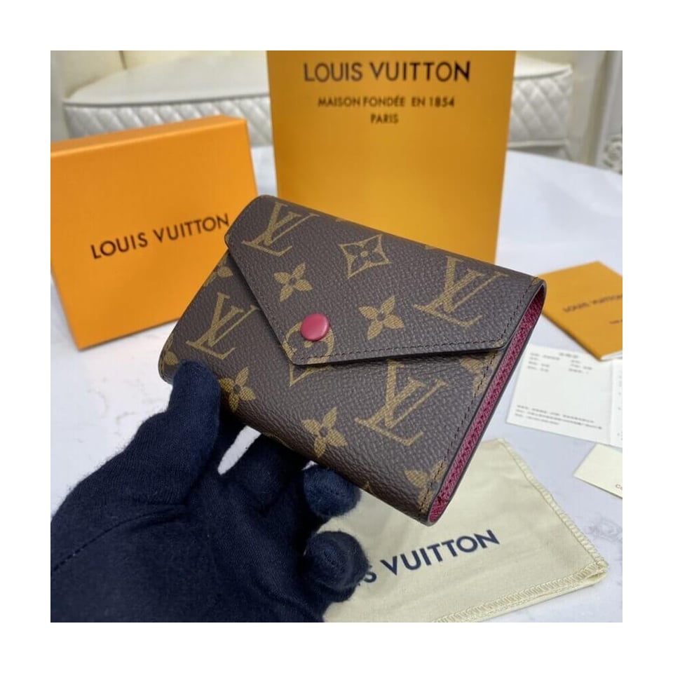 Louis Vuitton Monogram Canvas Victorine Wallet Fuchsia view 3