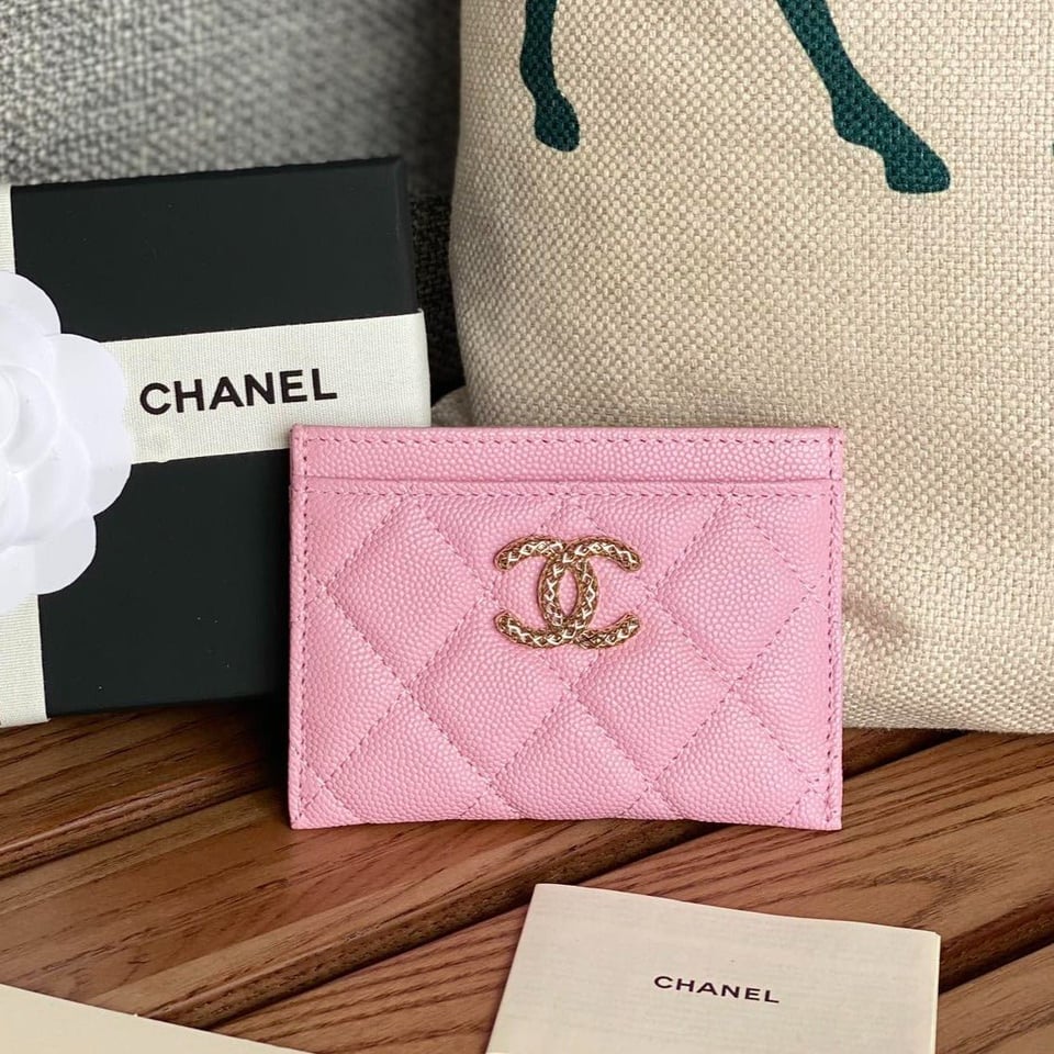 Chanel Card Holder 10Cm Pink Caviar view 2